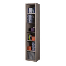 Bookcase module line drawing Art.LB4802 K511 5 shelves cm 44x36x217h chipboard