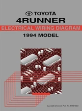 1994 Toyota 4Runner Wiring Diagrams Schematics Layout Factory OEM