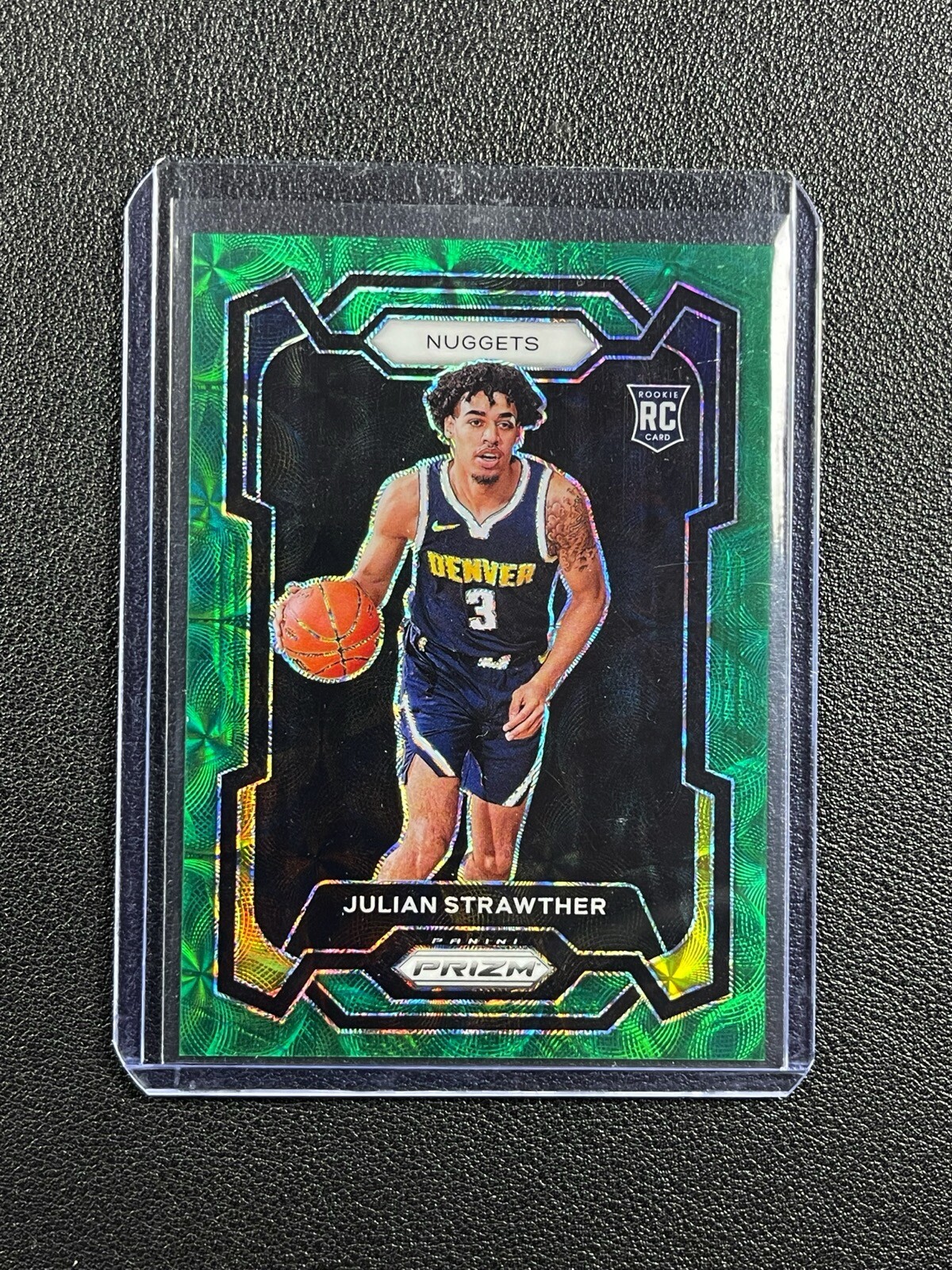 JULIAN STRAWTHER 2023-24 PANINI PRIZM #133 GREEN SCOPE CHOICE ROOKIE RC 1/8