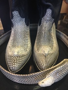 rattlesnake boots with head