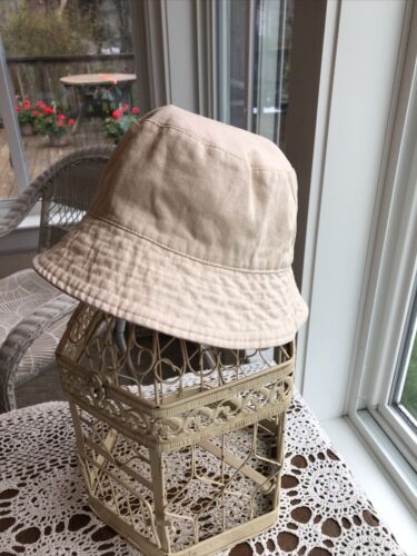 NWT GAP Reversible Bucket Hat Pink Check/Cream M/L Unisex - Picture 3 of 6