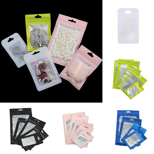 20x Matte Grip Seal Bags Self Resealable Clear Polythene Poly Baggies Pouch Bag - Picture 1 of 17