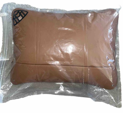 Maybach Lumbar Pillow Mercedes S-Class Saddle Brown Napa Leather New - Foto 7 di 11