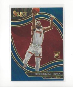 2020-21 Select Prizms Blue #281 Precious Achiuwa RC Rookie Heat Raptors