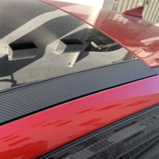 Carbon Fiber Style Roof Window Decals Sticker Strips For Kia Stinger 2018-2023