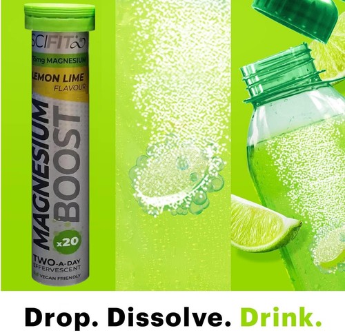 80 SCI-FIT Hydro+ Electrolytes & Magnesium Hydration Lemon Effervescent Tablets - Picture 4 of 18