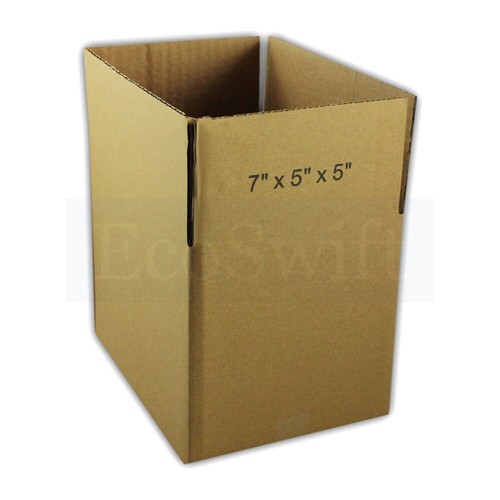 10 7x5x5 EcoSwift Cardboard Packing Moving Shipping Boxes Corrugated Box Cartons - Picture 5 of 6