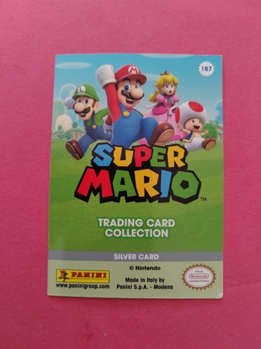 Daisy Princess Silver Card Carte Super Mario TCC Panini #167 - Imagen 2 de 2