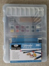 Royal  Langnickel Essentials Clear View Watercolor Drawing Art Set 29 pcs