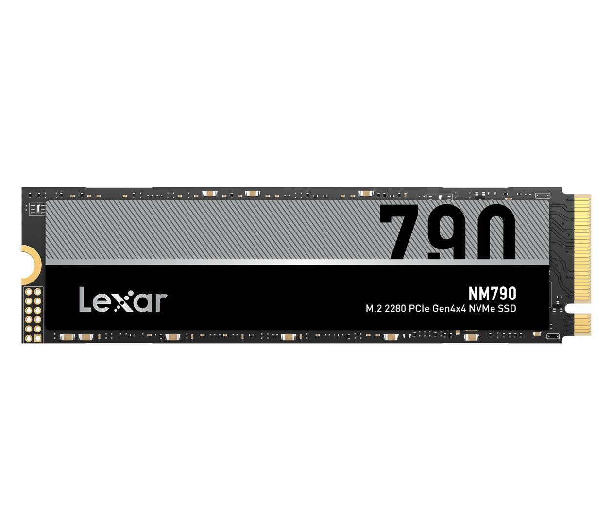 Накопитель SSD Lexar NM790 2TB M.2 NVMe Interne (LNM790X002T-RNNNG) для игр со скоростью 7400 МБ/с