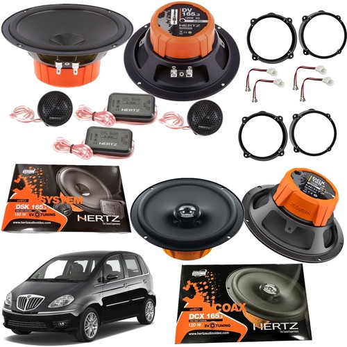 KIT 6 Casse Altoparlanti HERTZ DSK 165.3+DCX 165.3 Ant/Post per Lancia Musa - Foto 1 di 23