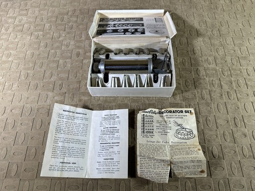 Vintage Ateco Cake Ornamenting Tools Icing Set Vintage - Picture 5 of 15