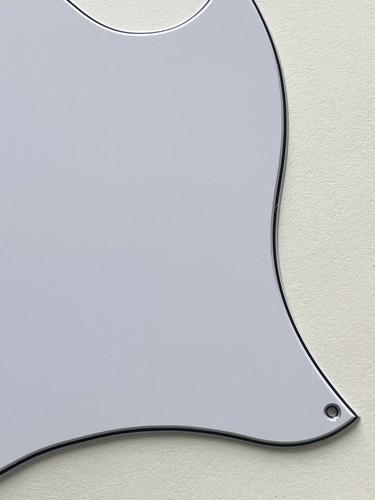 3 Ply White Pickguard Fit US Gibson SG Standard Blank Style Guitar Parts - Picture 2 of 6