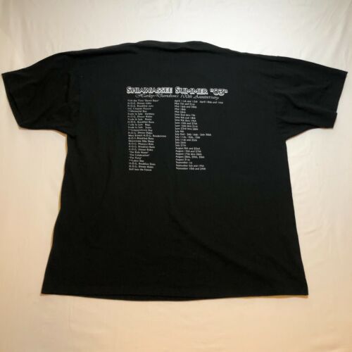 Shawassee Summer 2003 Harley-Davidson T Tee Shirt 2XL Black 100th Anniversary - Picture 3 of 4