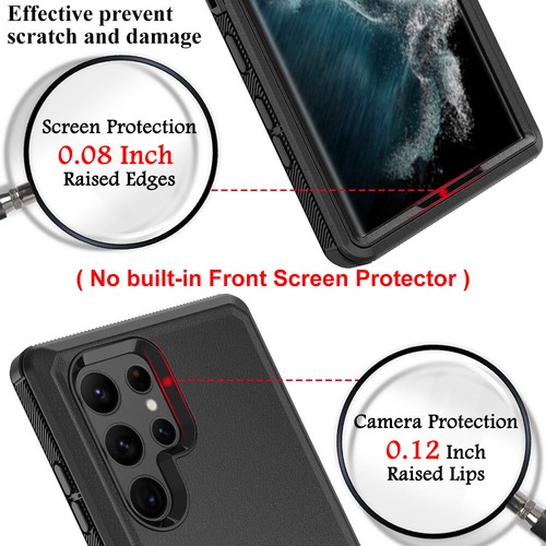 For Samsung Galaxy S23/S24 Plus/S24 Ultra Shockproof Rugged Case Cover+Belt Clip - Picture 29 of 111