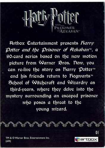 Harry Potter Prisoner of Azkaban Complete 90 Card RARE Gold Foil Parallel Set - Picture 2 of 2