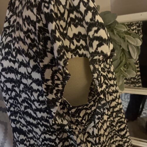 Nine West schwarz-weiße Bluse Größe Xl - Bild 2 von 6