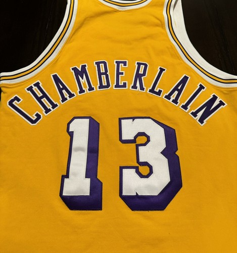 Authentic Vintage Mitchell & Ness HWC Los Angeles Lakers Wilt Chamberlain Jersey - Picture 7 of 9