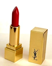 YSL ROUGE PUR COUTURE LIPSTICK # 01 LE ROUGE BLOOD RED SATIN MINI 1.3 G/0.04 OZ