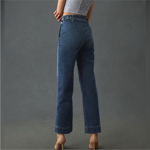 MOTHER The Cinch Greaser High-Rise Wide-Leg Ankle Jeans Size 29 - Bild 4 von 14