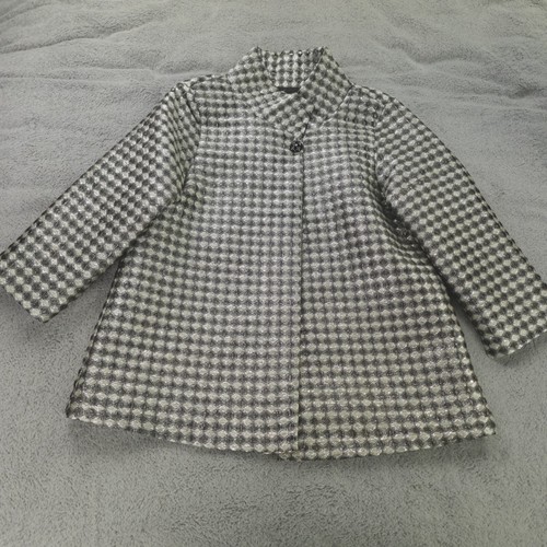 Connie Roberson Silk Jacket Top Womens Small Beige Black Metallic Short Claire