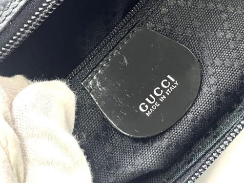 GUCCI bamboo 2way handbag black vintage From Japan - Picture 10 of 10