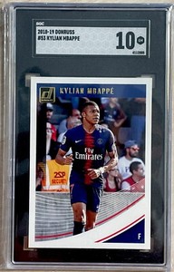 2018-19 Donruss Kylian Mbappe #53 Rookie RC SGC 10 GEM MINT