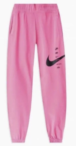 Nike Sportswear Swoosh Women's Fleece Pants Plus Size 1X Neon Pink CZ6754-607