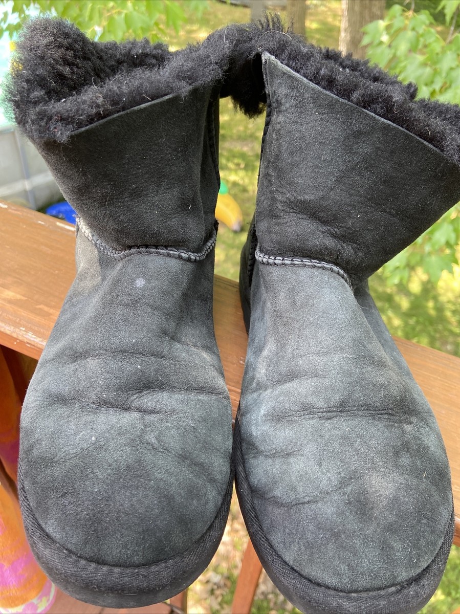 UGG 1005062 Mini Bailey Bow Boots Black Women's Size 10 | eBay UGG 1005062 Mini Bailey Bow Boots Black Women's Size 10 | eBay