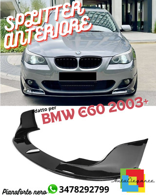  0849 SPLITTER A PLUS+ M SPORT STYLE GEEIGNET FÜR BMW E60 2003+Klavierschwarz 