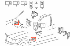 Mercedes Benz W201 190 W124 W126 R129 W140 Türkontakt 0015458714