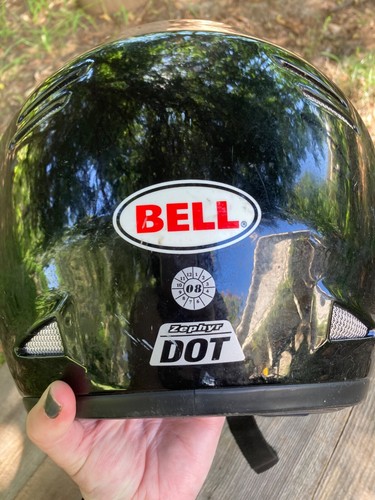 Bell Zephyr DOT Full Face Black Gloss Helmet Size XL - Good, Missing Visor - Bild 8 von 9