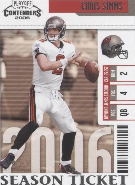 2006 Playoff Contenders Chris Simms #93 - 1 of 2