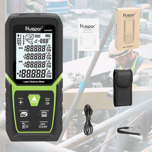 Laser Distance Measure Tool 165Ft/50M with Li-ion Battery Range Finder Huepar - Picture 6 of 6