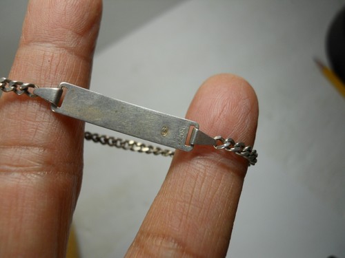 Vintage Antik 925 Sterlingsilber Kind Baby Kette Armband 7,5" Zoll lang - Bild 7 von 11