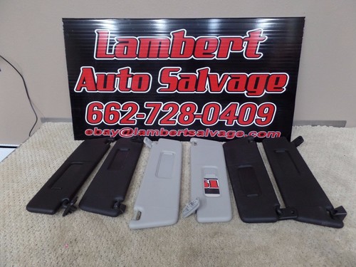 2010 -2012 CHEVROLET CAMARO SS OEM Sun visors 2 Black 1 GREY - Picture 2 of 2