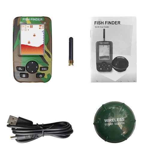 100M Fish Finder Rechargeable Dot Matrix Wireless Boat Fishing SonarSensor Smart - Picture 15 of 21