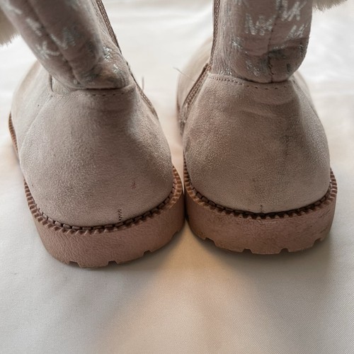 Botas MK para niñas pequeñas talla 10 rosas PAYSON forradas de piel sintética invierno cálidas - Imagen 8 de 9