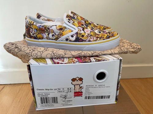 2015 Japan Vans Slipper LX Takashi Murakami gelb Totenkopf weiß Größe 5,5 - Bild 7 von 7