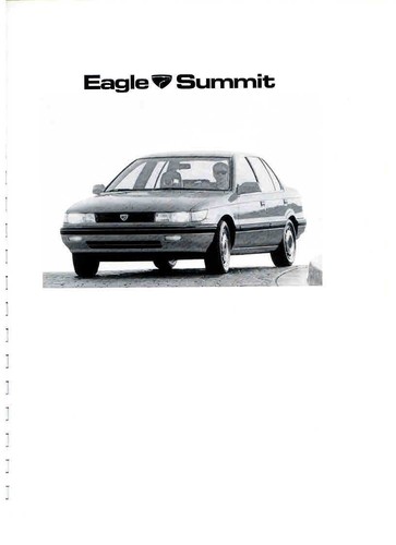 1989 EAGLE COMPETITIVE COMPARISON HANDBOOK - PREMIER MEDALLION SUMMIT RENAULT - Picture 6 of 7