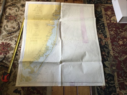 Vtg  Sea Girt Nj Sounding Chart #1216 1967