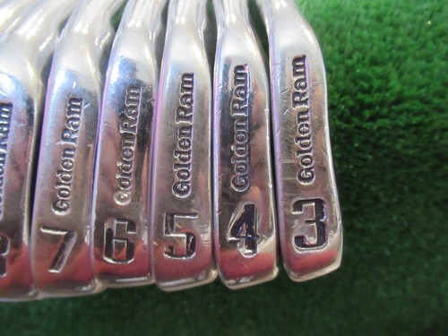 GOLDEN RAM TOUR GRIND FEATHERLITE FORGED IRON SET 3-PW GOLF CLUBS LADIES STEEL - Picture 8 of 12
