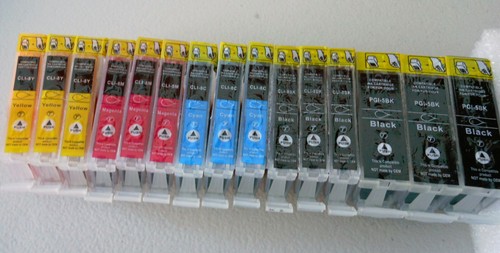 15PK PGI5 BK CLI8BK C M Y Ink Cartridge for Canon iP5200 iP4500 MP970 MP830 810 - Picture 2 of 2