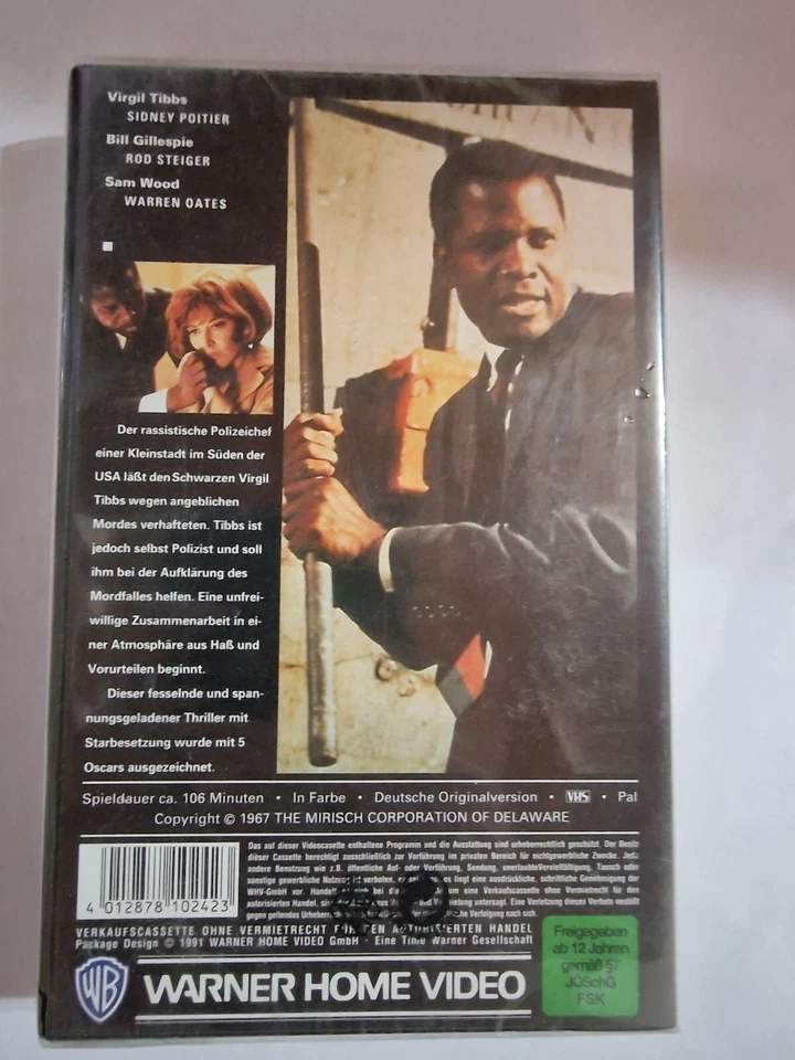 IN DER HITZE DER NACHT / VHS CASSETTE / NEU / OVP - Bild 2 von 3