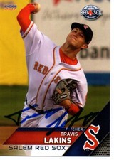 Travis Lakins 2017 Salem Red Sox Signed Card