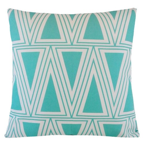 Throw PILLOW COVER Turquoise Blue Home Decor Decorative Retro Cushion Case 18x18 - Picture 12 of 22