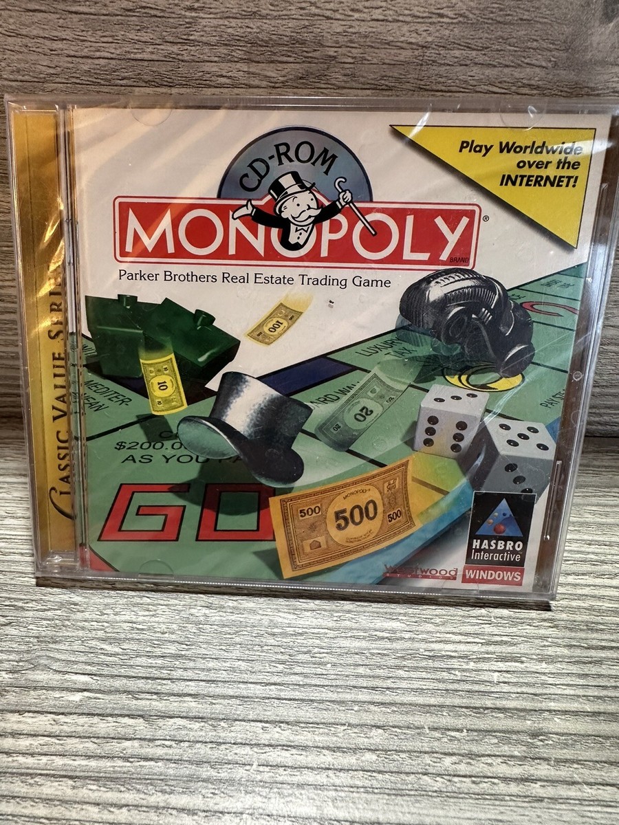MONOPOLY PC GAME 1999 HASBRO Windows CD ROM Westwood | eBay