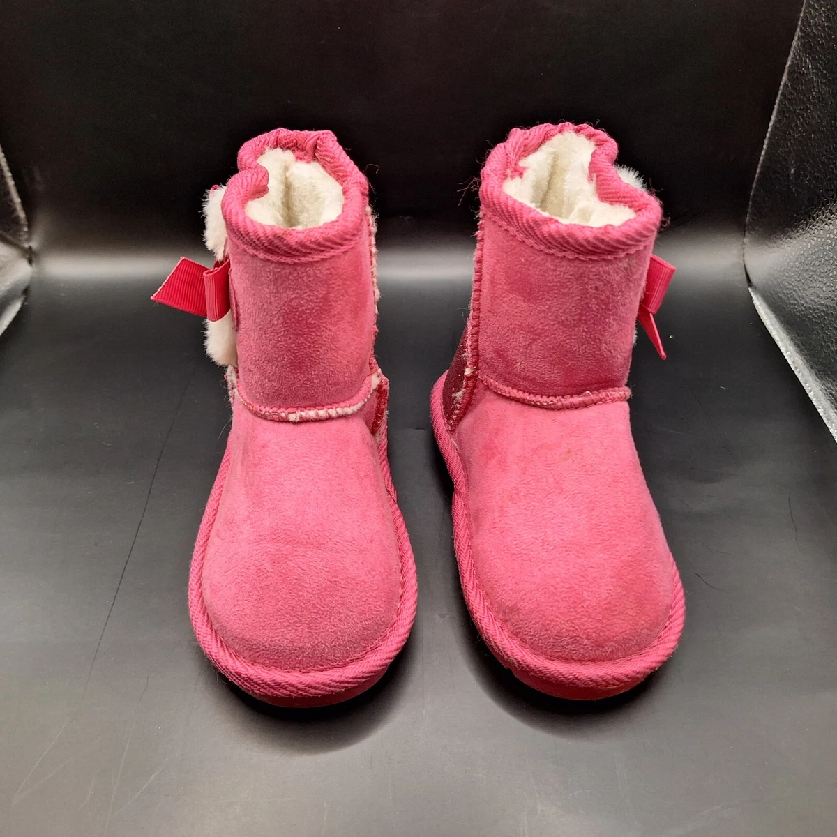Toddler pink cheap fur boots
