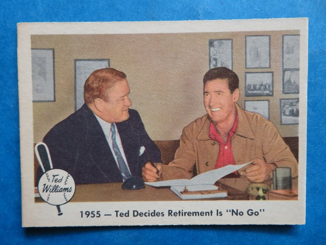 1959 Fleer Ted Williams 55 Decides Retirement is a No Go Boston Red