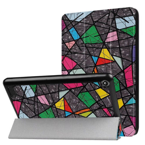 Custodia Per Amazon Fire HD 10 8 7 2024 23 22 Pelle Flip Stand Slim Smart Cover - Foto 19 di 23